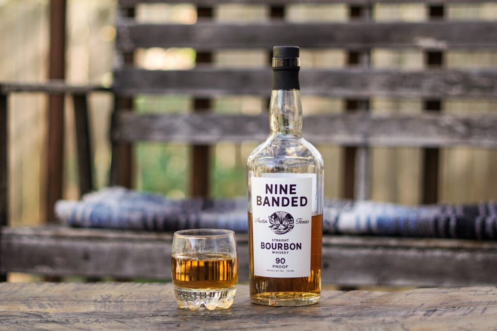 Nine Banded Bourbon Bottle